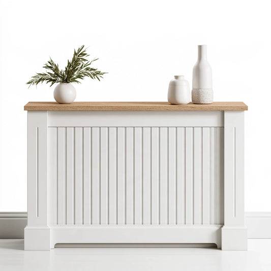 Mobile contenitore dalle linee essenziali, colore bianco